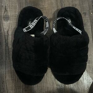 Black ugg slippers!